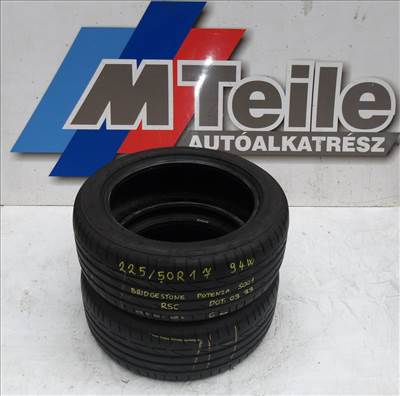 (2db | ÁR/DB)[GYÁRI HASZNÁLT] BRIDGESTONE - POTENZA S001 (RSC) | 225/50R17 94W DOT: 0323 | 6MM